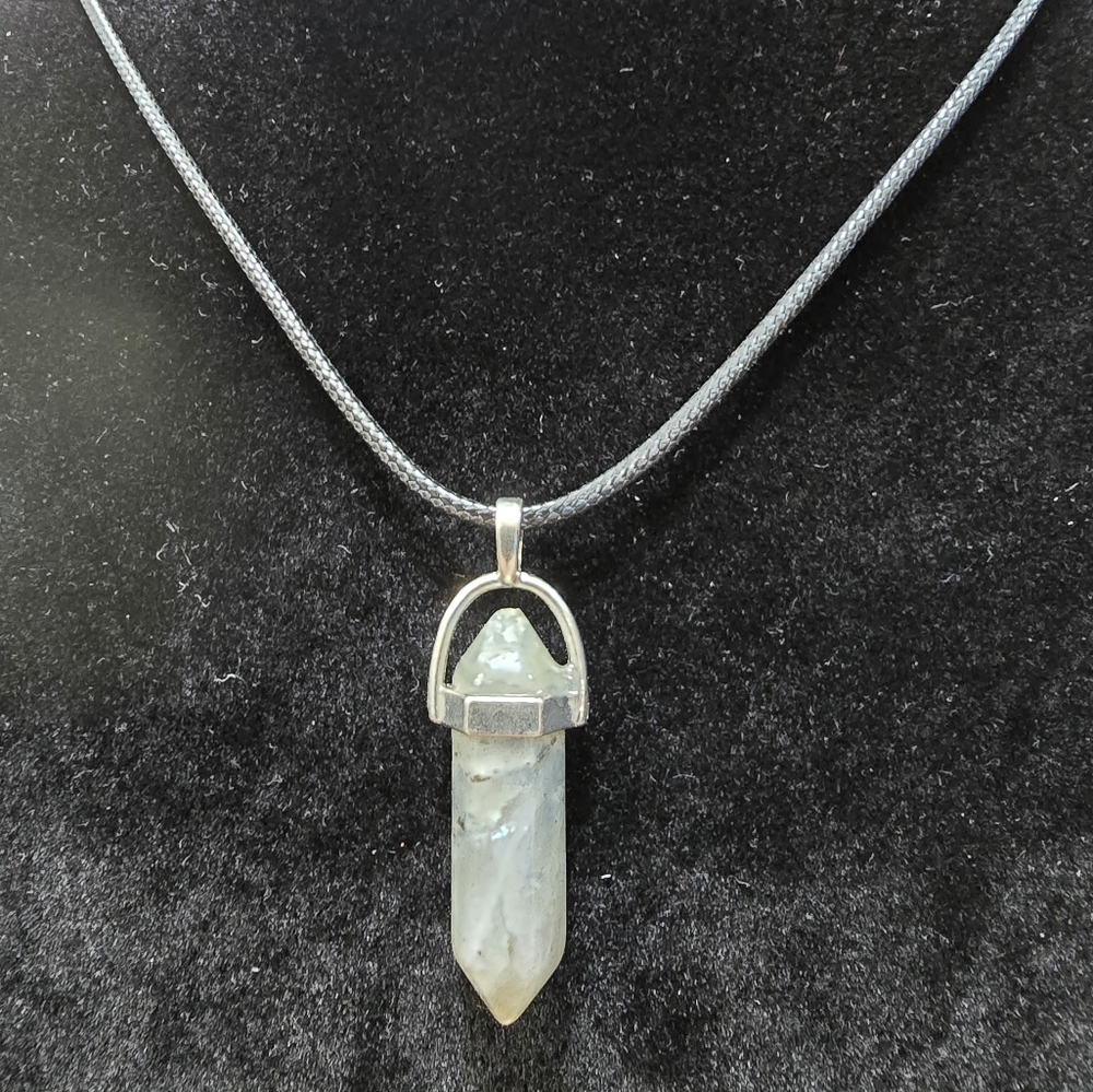 Labradorite Crystal Pendant Necklace
